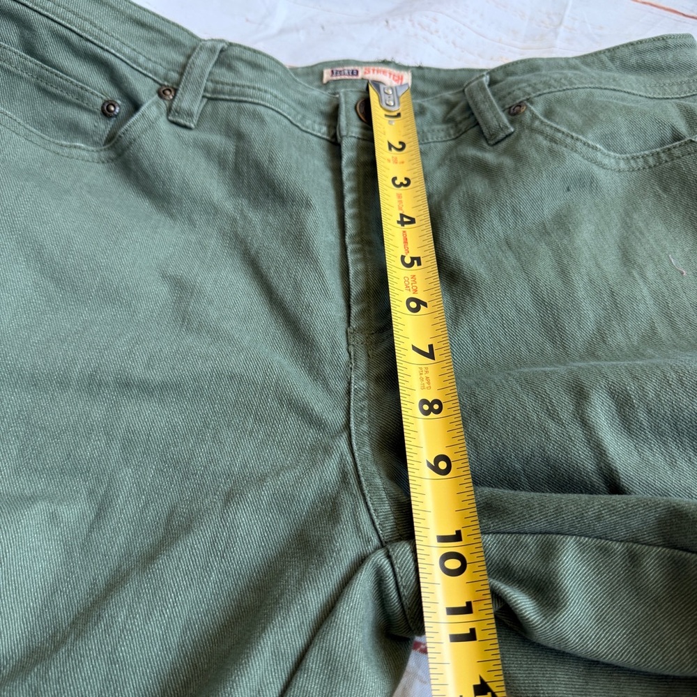Faded Glory Green Denim Straight Leg Jeans | Women’s Size 12 | Casual Cool - Picture 5 of 8